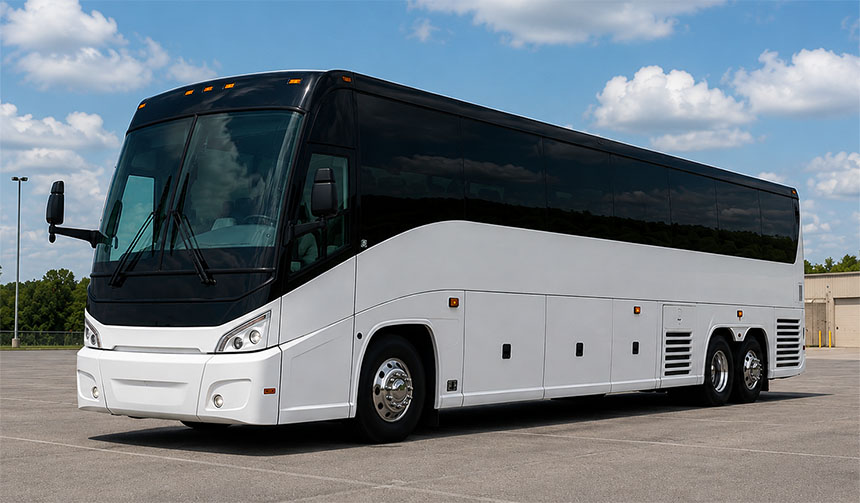 56-passenger charter bus available in New York, NY